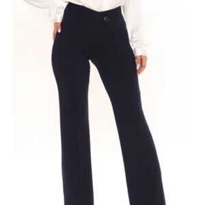 Fashion Nova Navy Wide Leg Pants